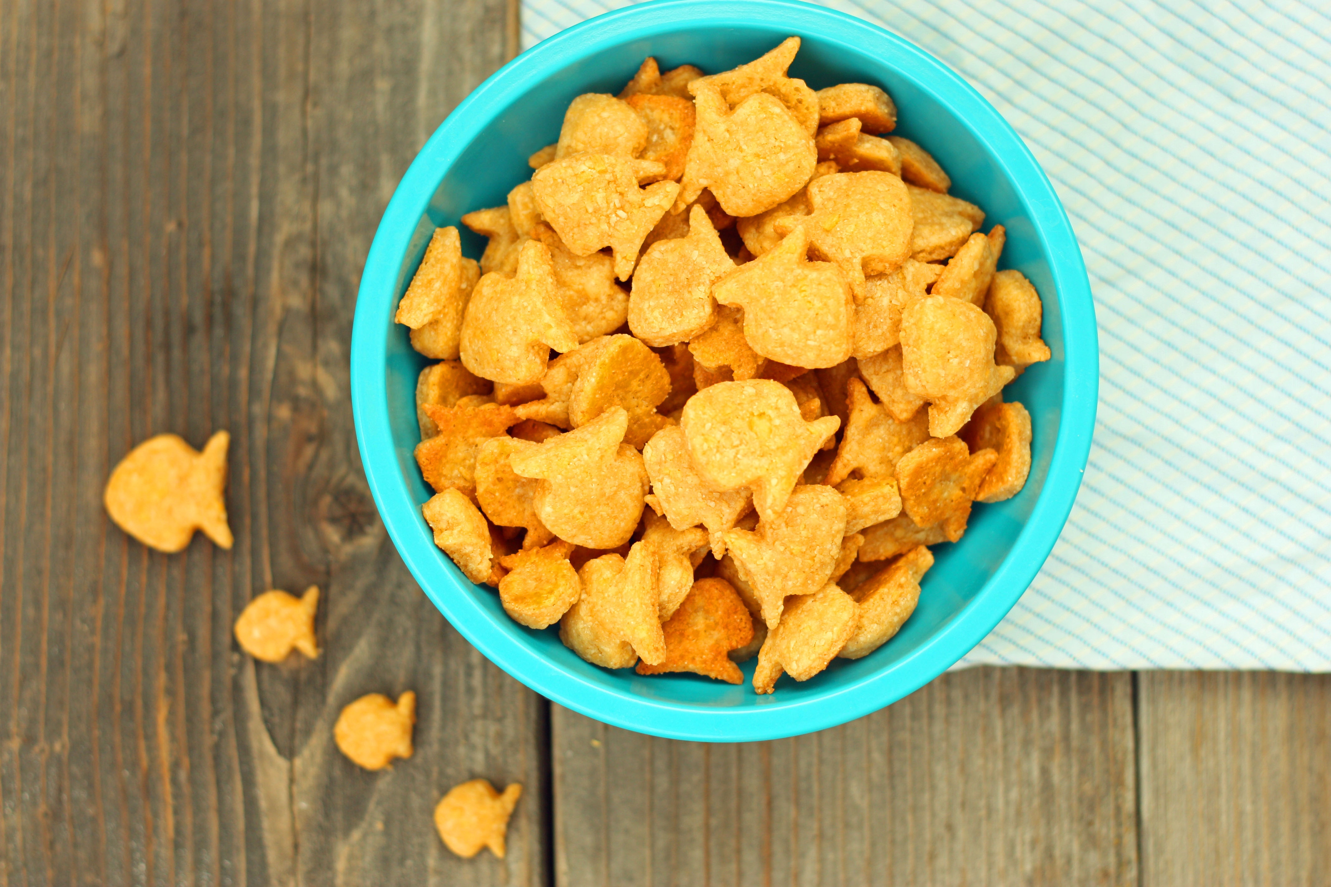 Homemade Whole Wheat Goldfish Crackers