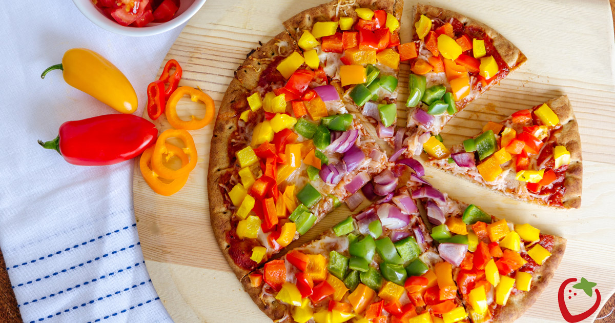 Rainbow Bell Peppers Pizza Recipe Healthy Ideas for Kids