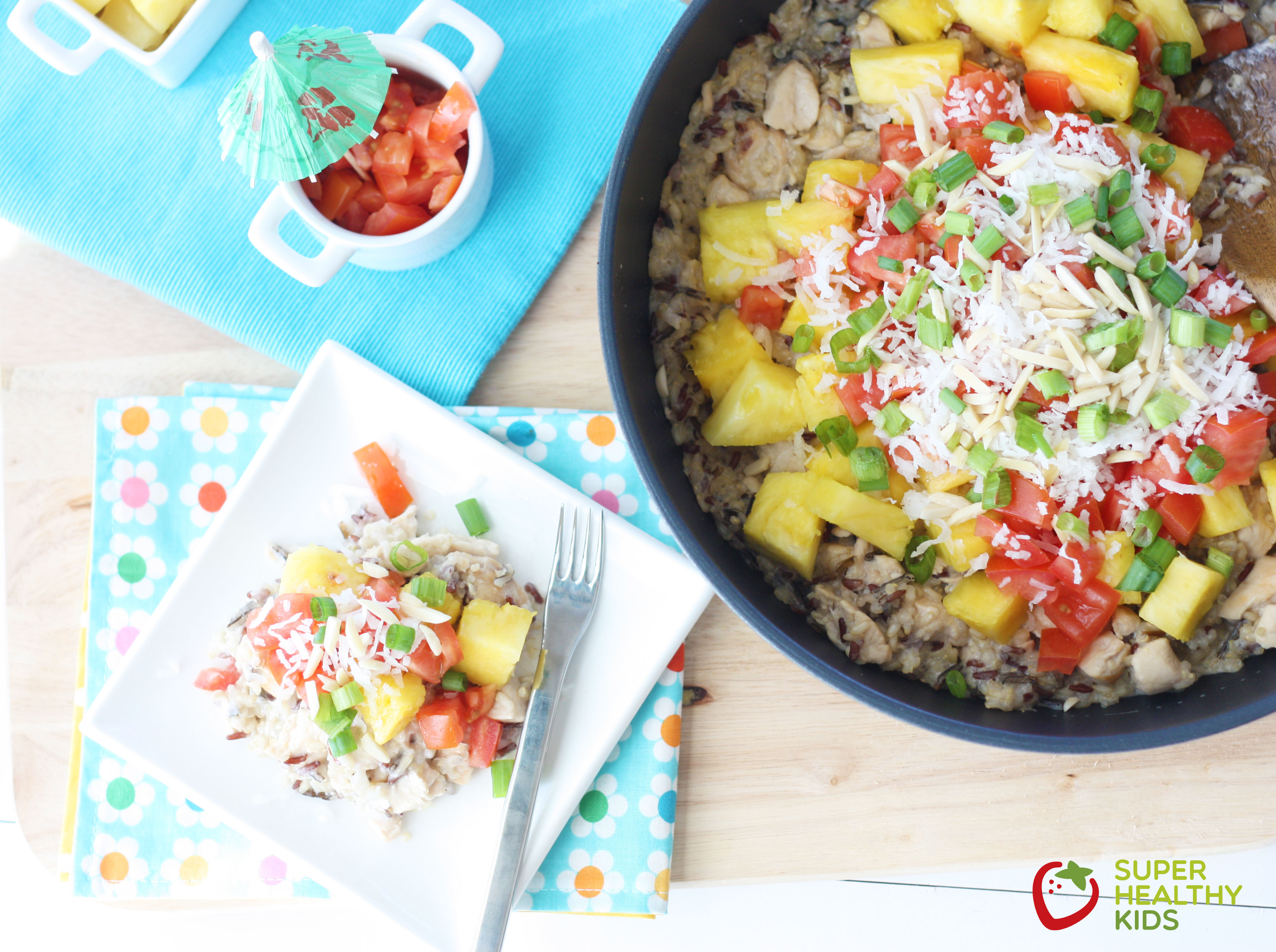 Healthy Hawaiian Haystack Skillet