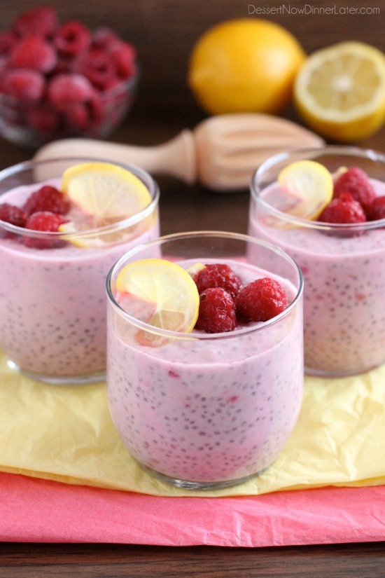 Lemon Raspberry Chia Pudding Recipe | Healthy Ideas for Kids