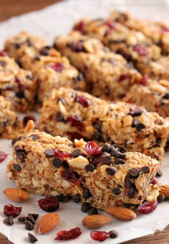 Peanut Butter Chocolate Trail Mix Granola Bar Recipe - Super Healthy Kids