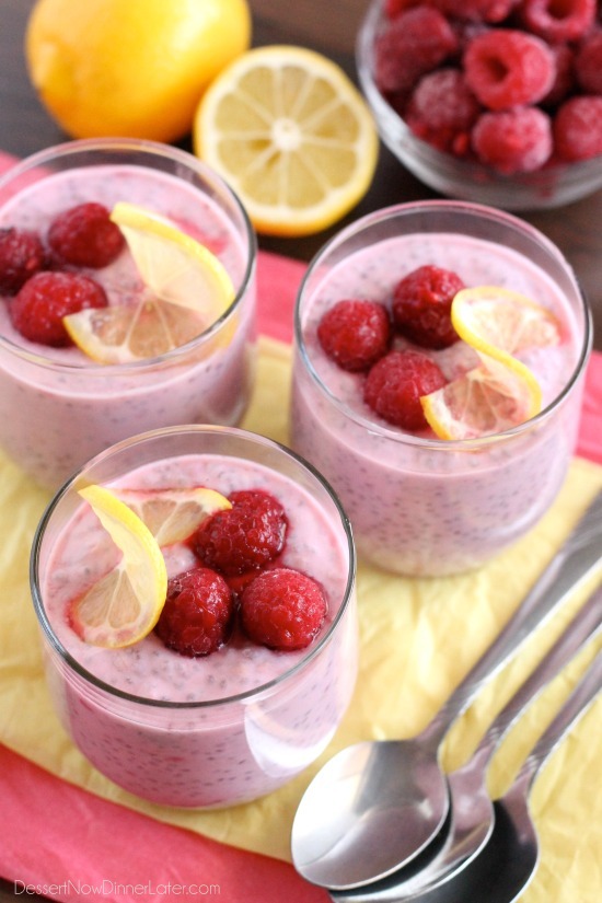 Lemon Raspberry Chia Pudding Recipe Healthy Ideas for Kids