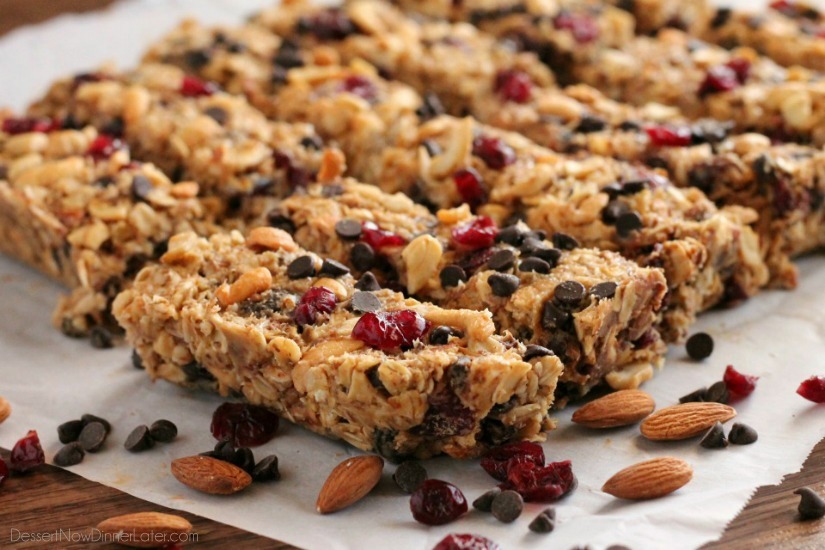 Peanut Butter Chocolate Trail Mix Granola Bar Recipe ...