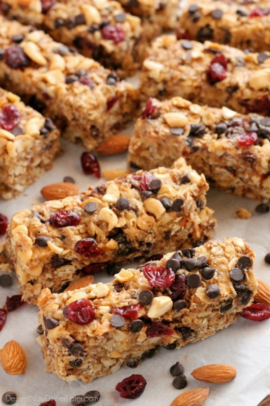 Peanut Butter Chocolate Trail Mix Granola Bar Recipe - Super Healthy Kids